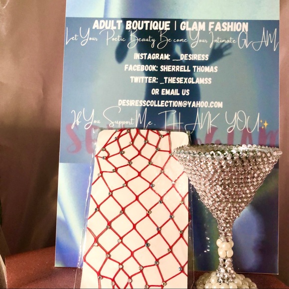 Bossy Girl Rhinestone Thigh Highs - Picture 6 of 9